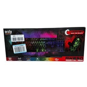 Orzly RX250 Gaming Bundle Keyboard Mouse Headset RGB Untested